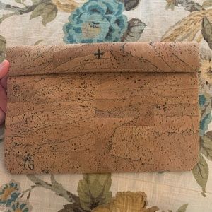 Marie Turnor cork lunch sack clutch